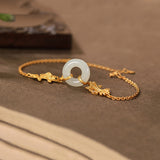 White Jade Koi Chain Bracelet — product view 6